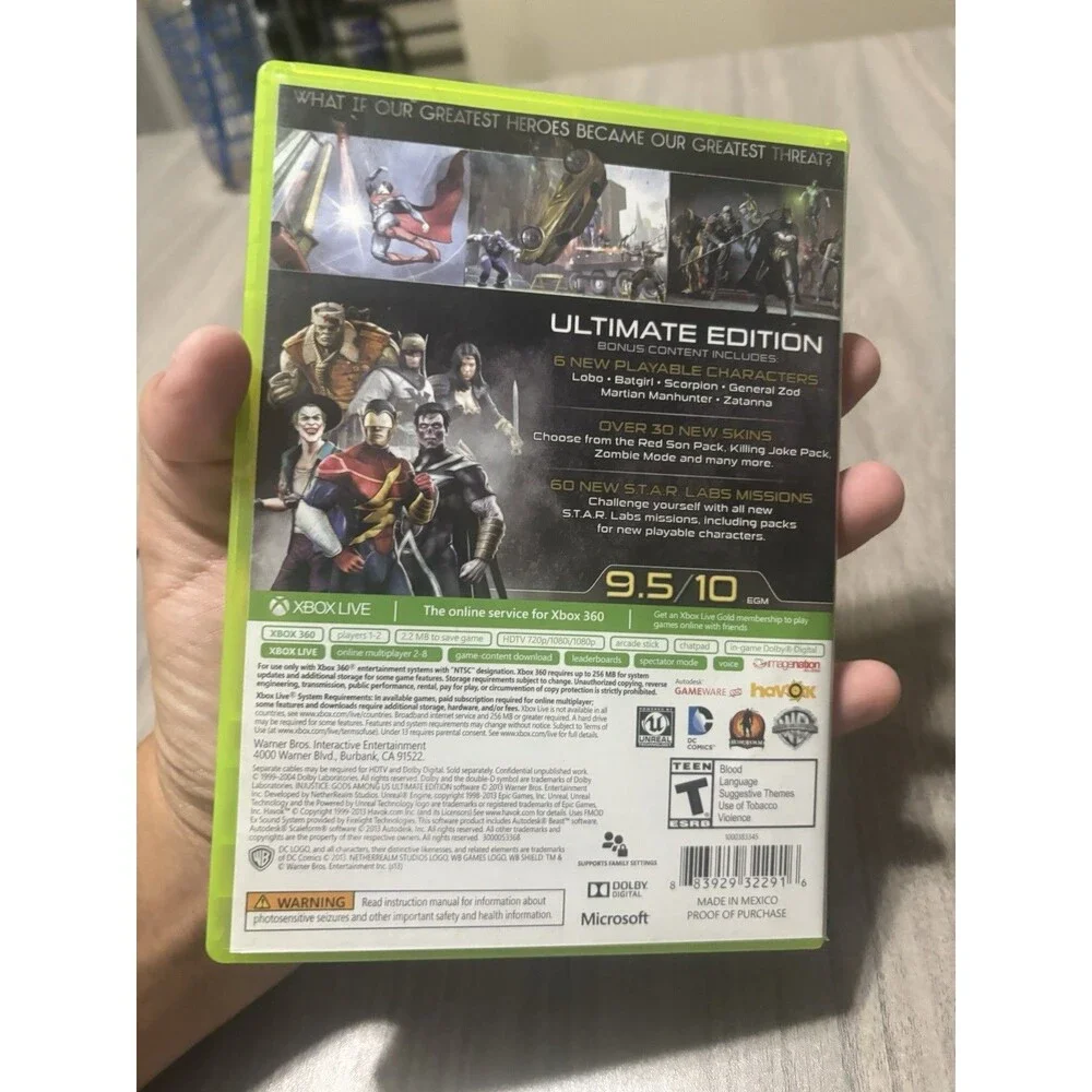 Injustice: Gods Among Us -- Ultimate Edition (Xbox 360, 2013) Complete w/ Manual